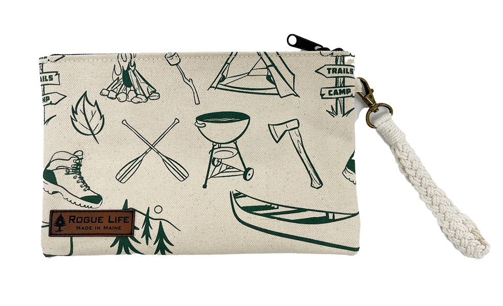 Upto Camp Zipper Pouch Wristlet