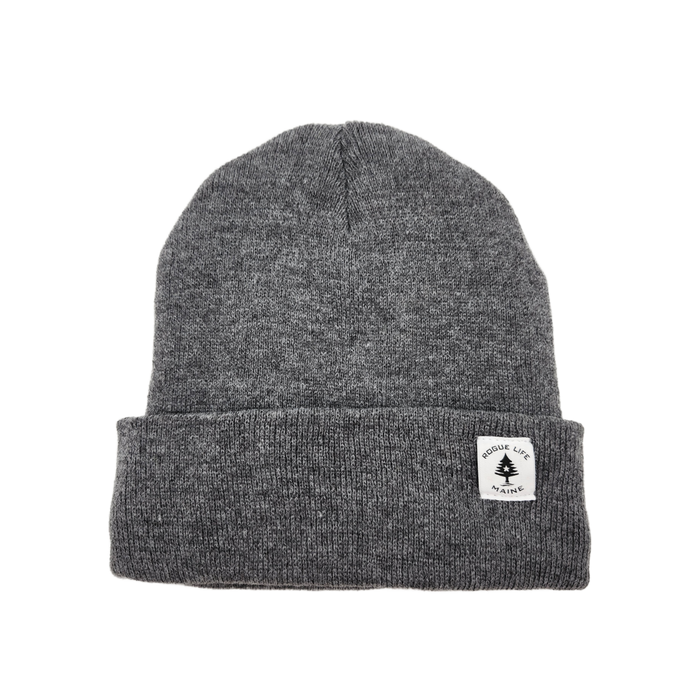 Cold as F*** Lined Knit Leather Patch Beanie