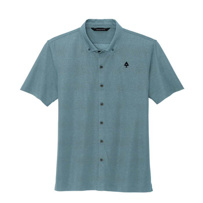 Heather Button Down Polo