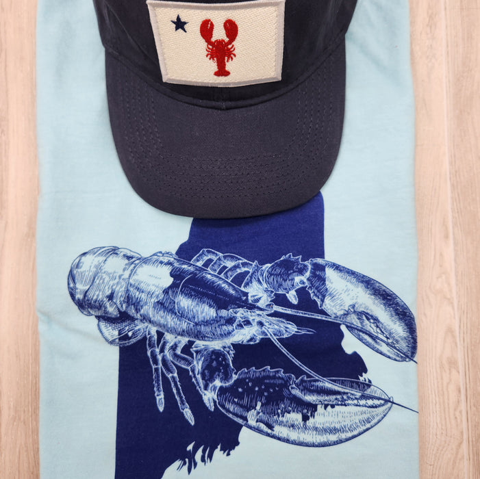 All Over Maine Lobster Sketch T-Shirt