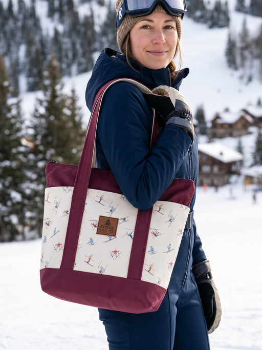 Rogue's Skiing Medium Tote Bag ROGUE LIFE Co. Bags