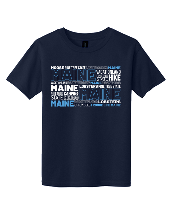 Youth Maine Words T-shirt