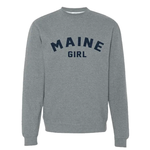 Adult Maine Girl Crewneck SHOP ROGUE WEAR Crewneck 3XL-Athletic-Grey