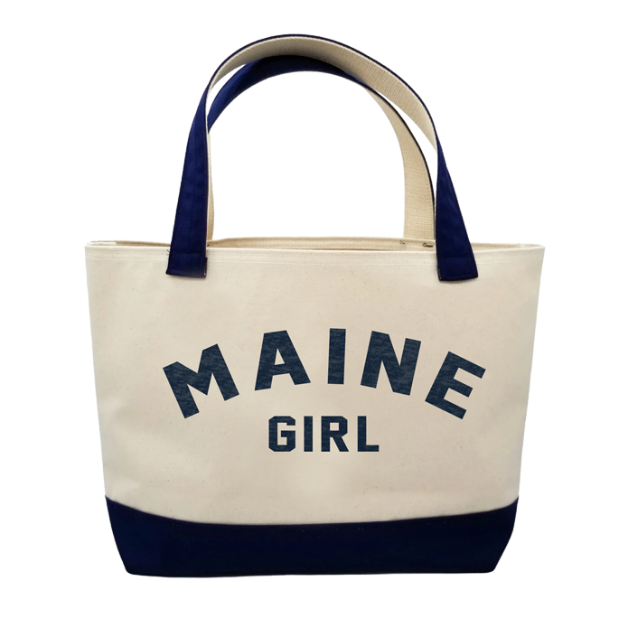 Maine Girl Navy Large Tote