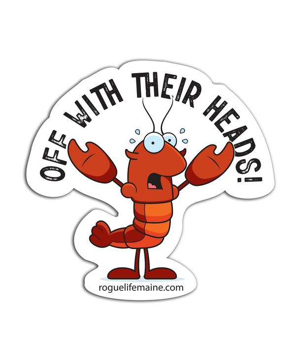 Off With Their Heads Lobster Bake Sticker Decal