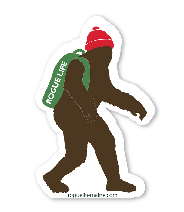 Backpack Bigfoot Sticker Decal