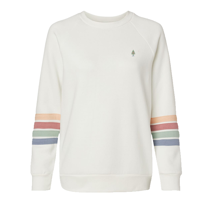 Women's Quad Stripe Crewneck