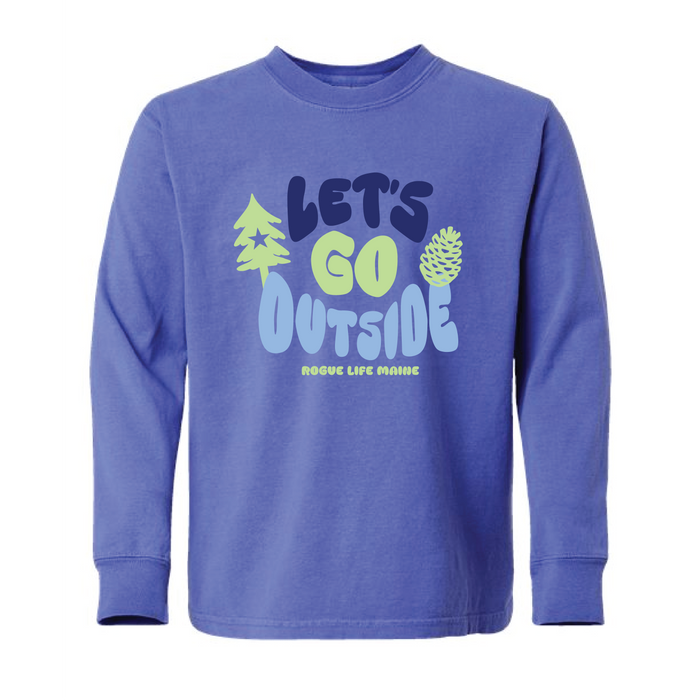 Youth Let's Go Outside Long Sleeve T-Shirt