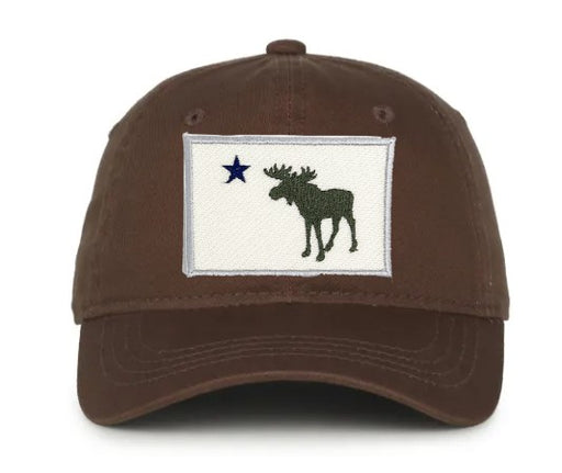 Maine Moose Flag Patch Twill Hat ROGUE LIFE Co. Hat