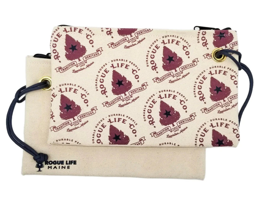 Vintage Heritage Tree Zipper Pouch Wristlet