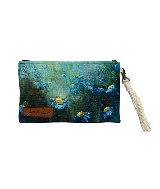 Field of Blue Flowers Wristlet Pre-Order 12/3/25 Rogue Life Maine