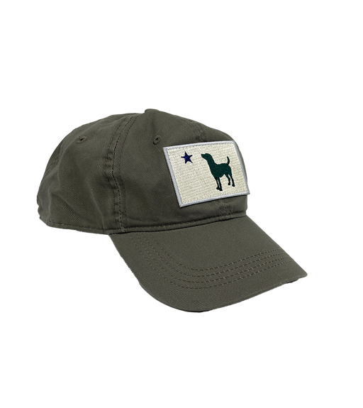 Maine Flag Dog Patch Twill Hat SHOP ROGUE WEAR Hats