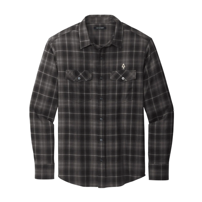 Men's Plaid Flannel Shirt Black